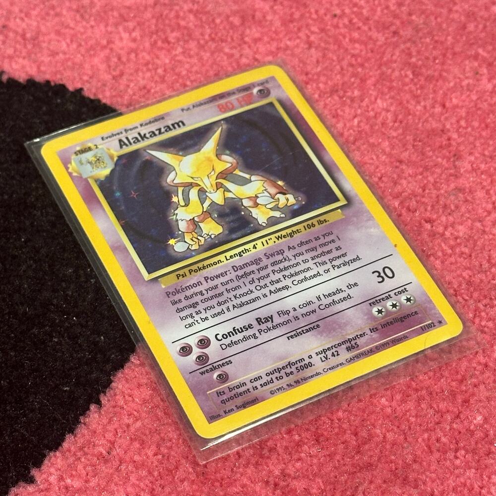Alakazam #1 – Pokémon Base Set – As Pictured